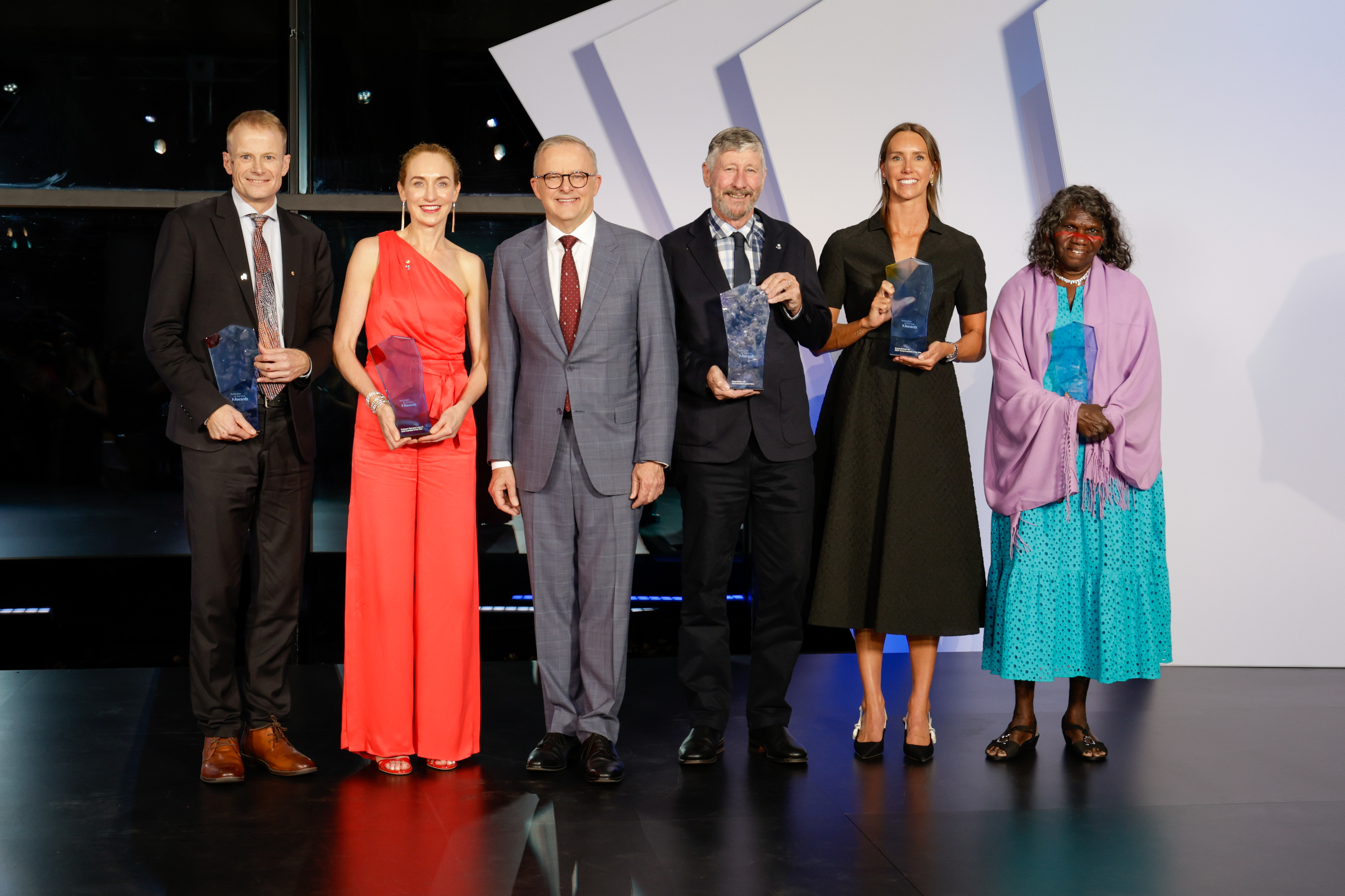 2024 Australian of the Year award winners on stage