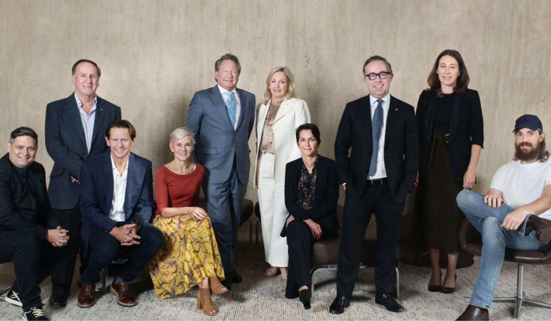 A group photo of members of Australia’s Nation Brand Advisory Council