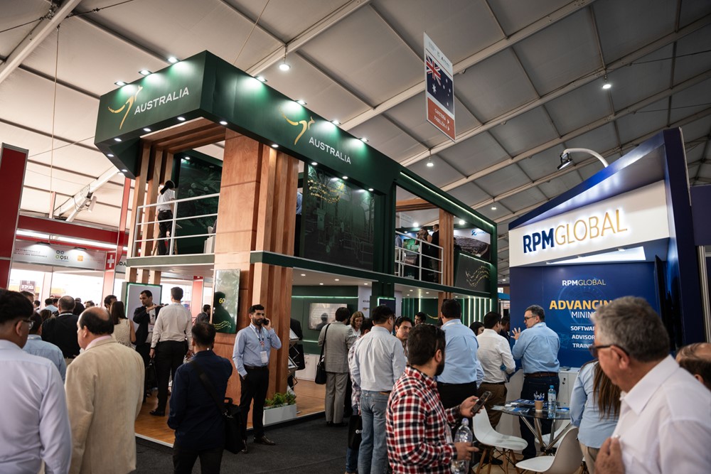Delegates at the Australian Pavilion at Perumin 36