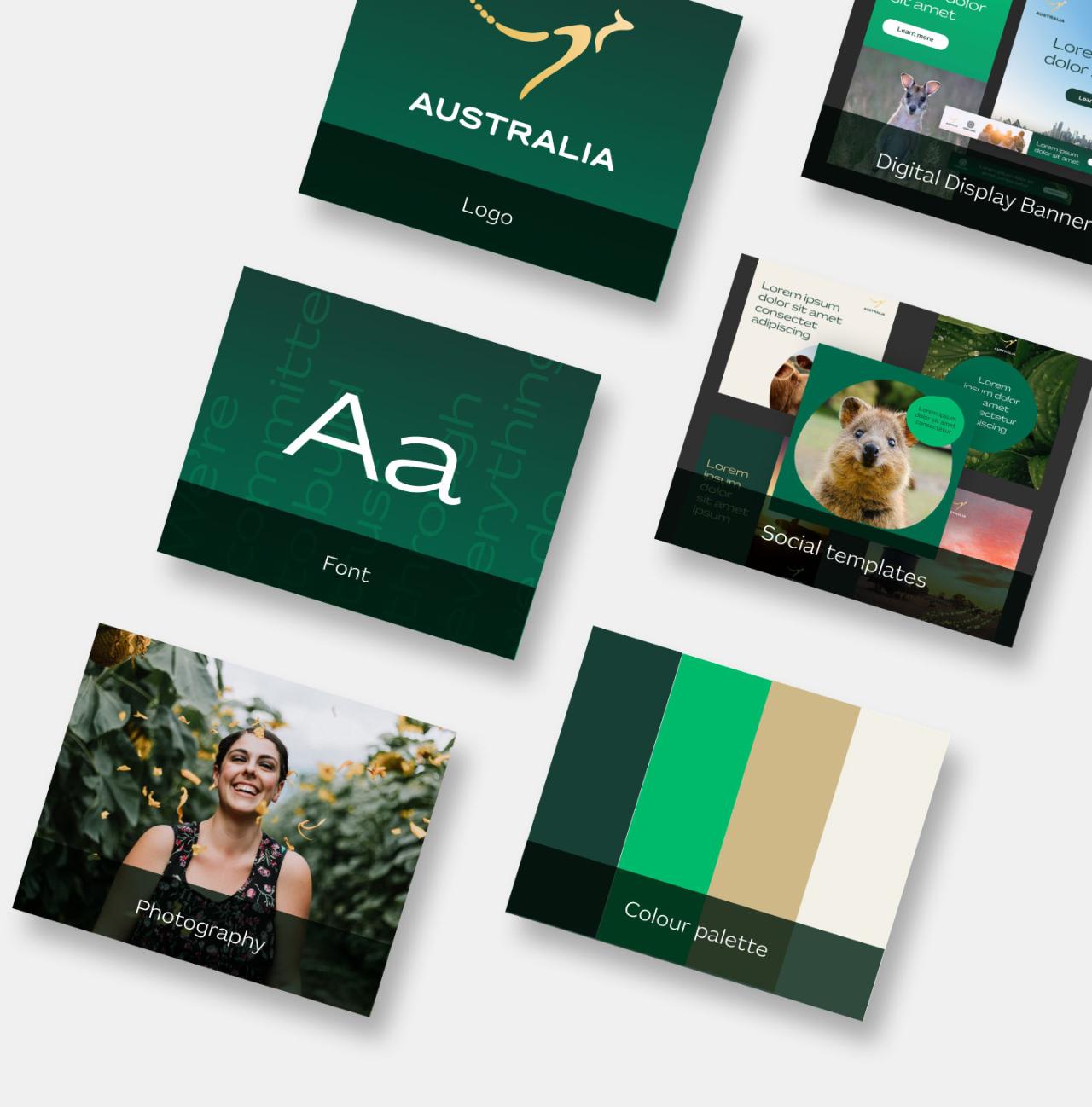 Examples of Brand Australia assets